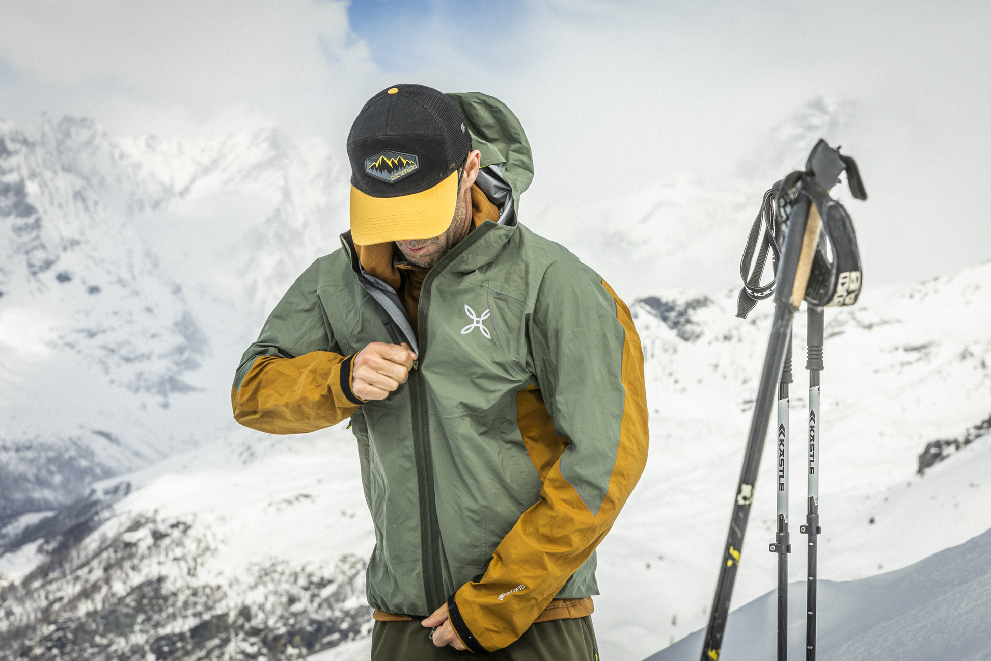 Giacca Guscio Salewa Ortles Guscio Goretex Giacca Trekking Uomo