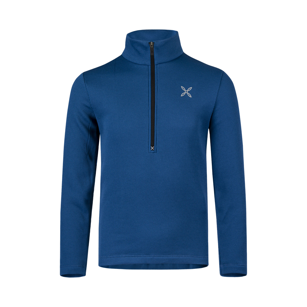 Maglia Donna Mezza Zip Montura Thermic 3 - Collo Alto, Manica Lunga, Blu Cenere - Foto 10